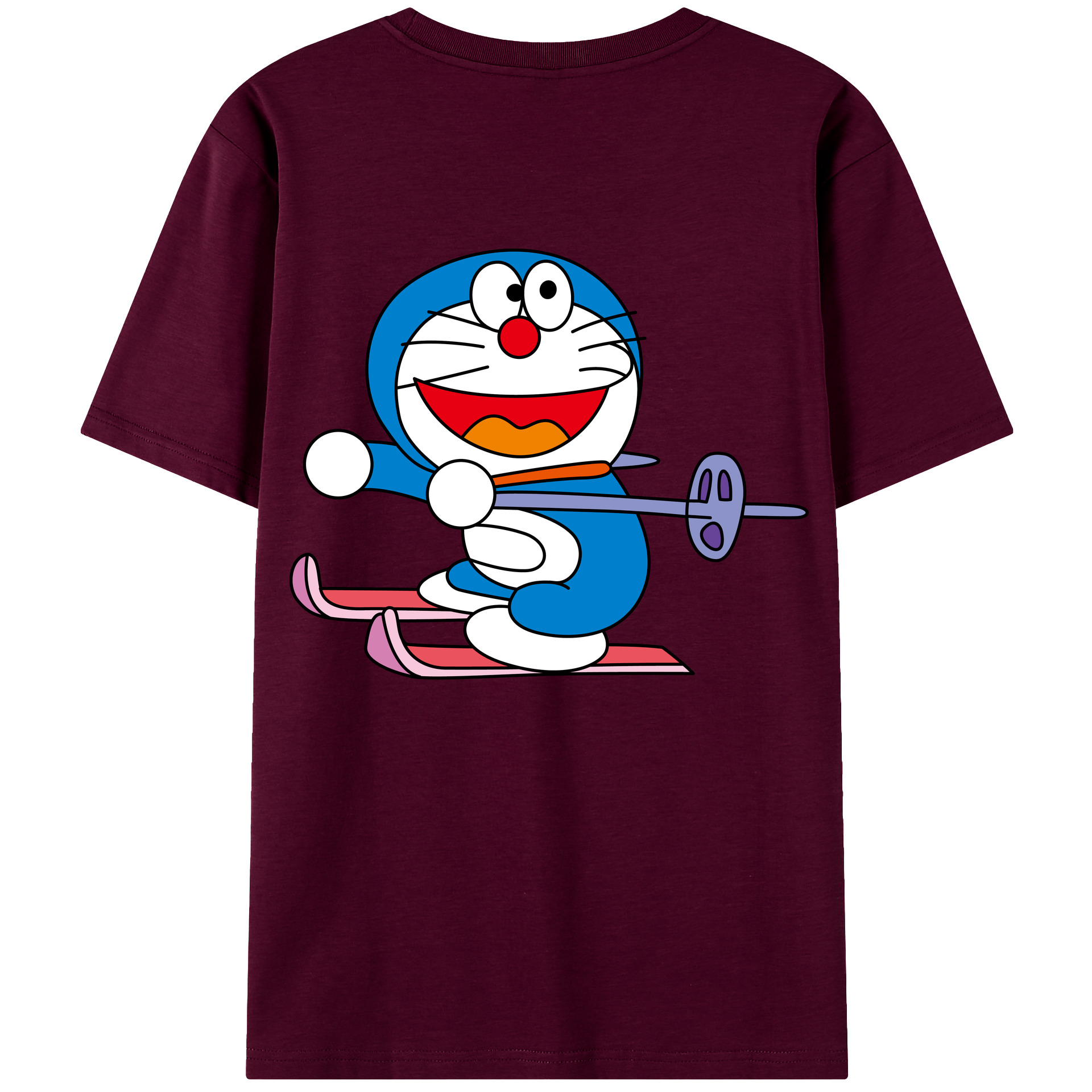 （画像用） ドラえもん Doraemon レディース半袖Tシャツ(バックプリント)